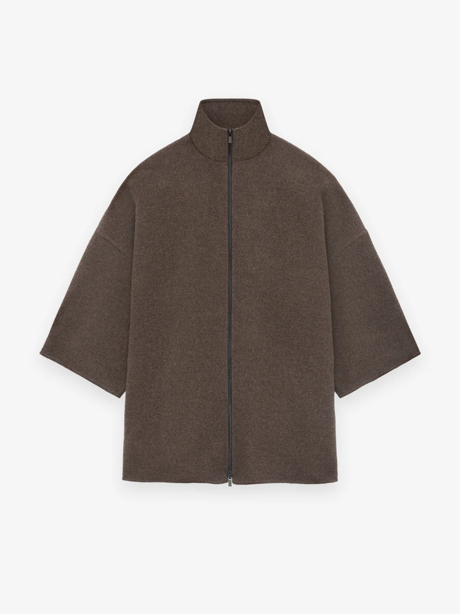 Brushed Wool Cashmere Short Sleeve Jacket Brushed Wool Cashmere Short Sleeve Jacket
