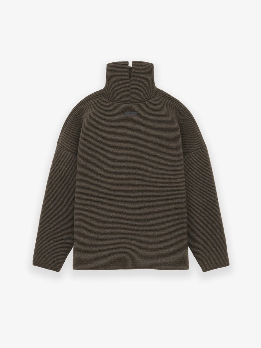 Heavy Ottoman Wool High Neck Sweater2 Heavy Ottoman Wool High Neck Sweater