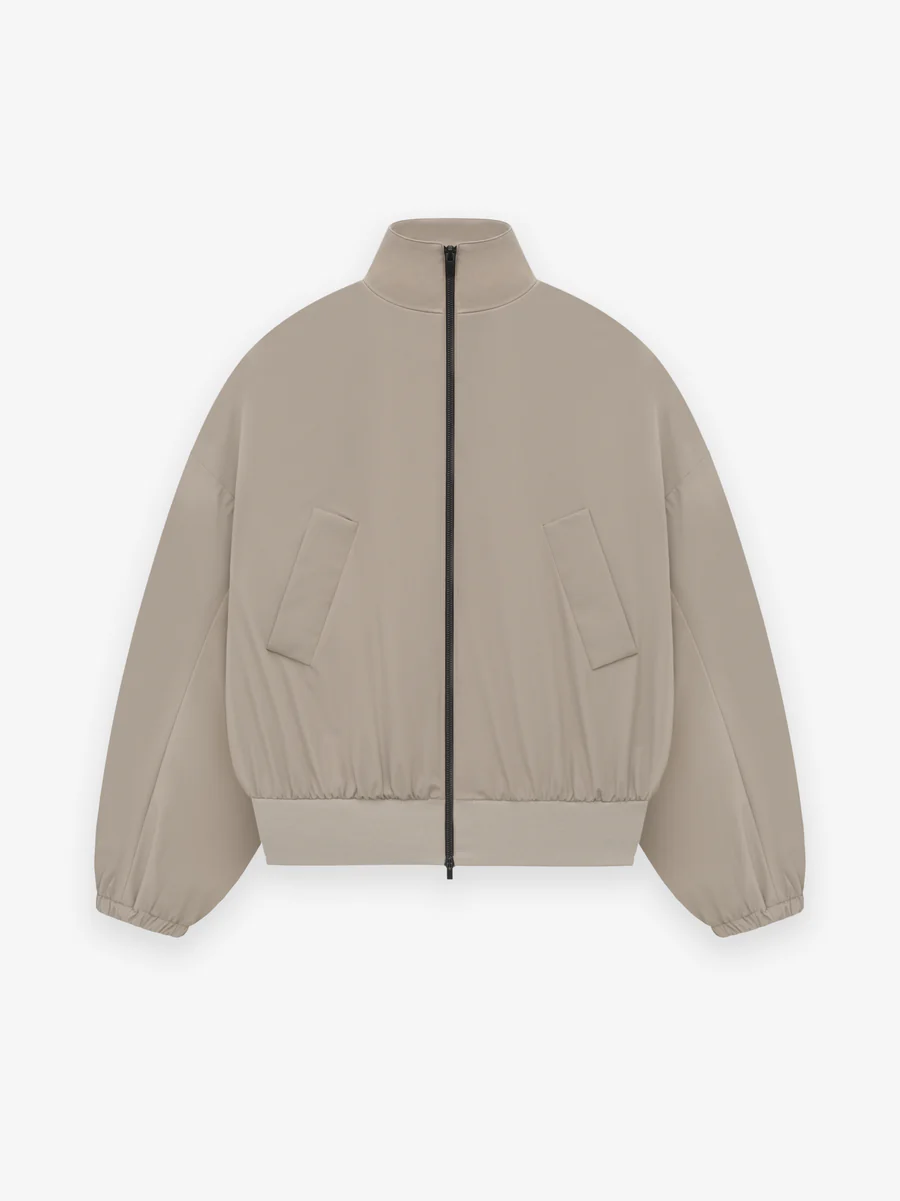 Nylon Vented Track Beige Jacket Nylon Vented Track Beige Jacket
