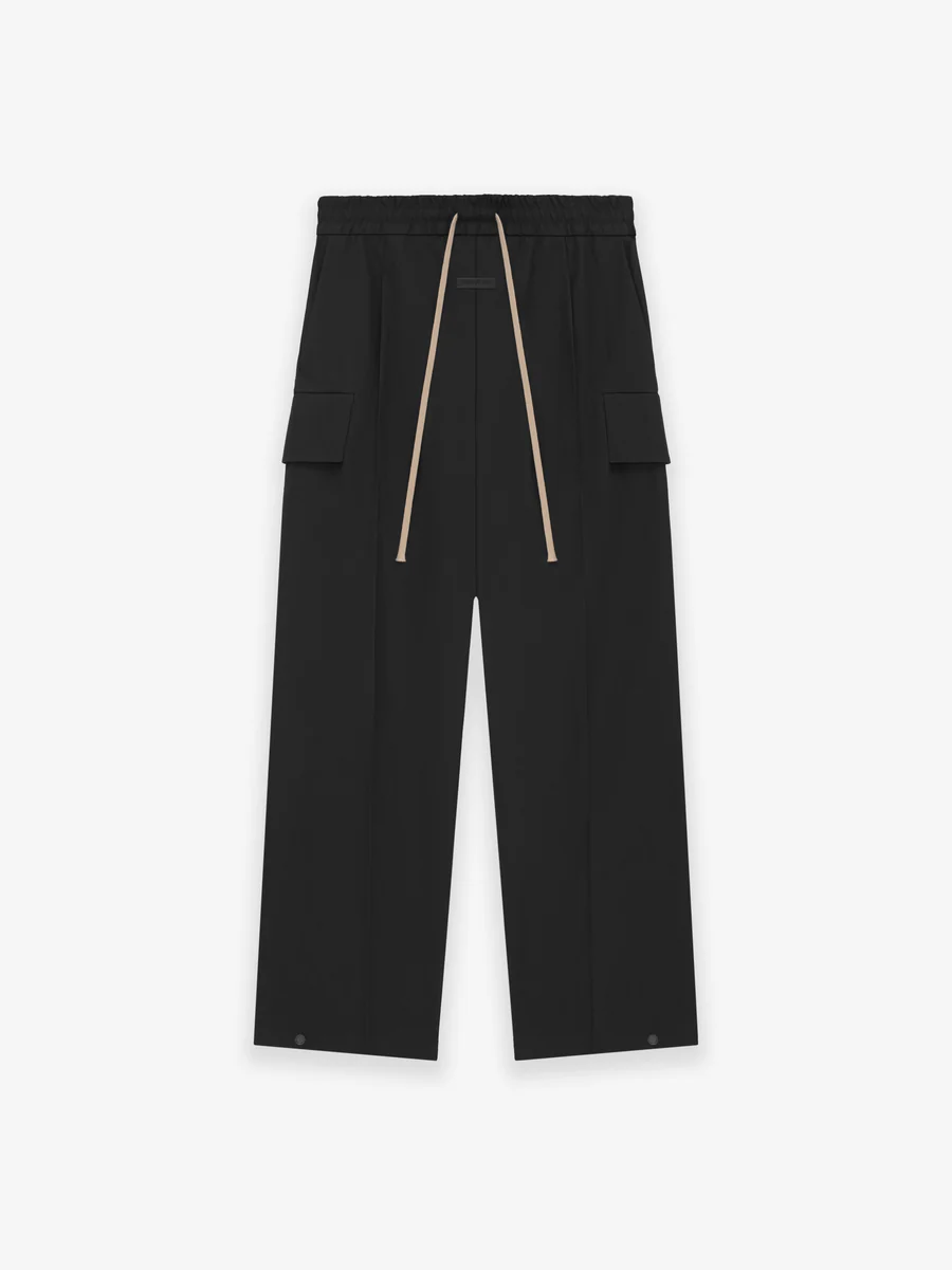 Weighted Twill Wide Leg Cargo Pants Weighted Twill Wide Leg Cargo Pants