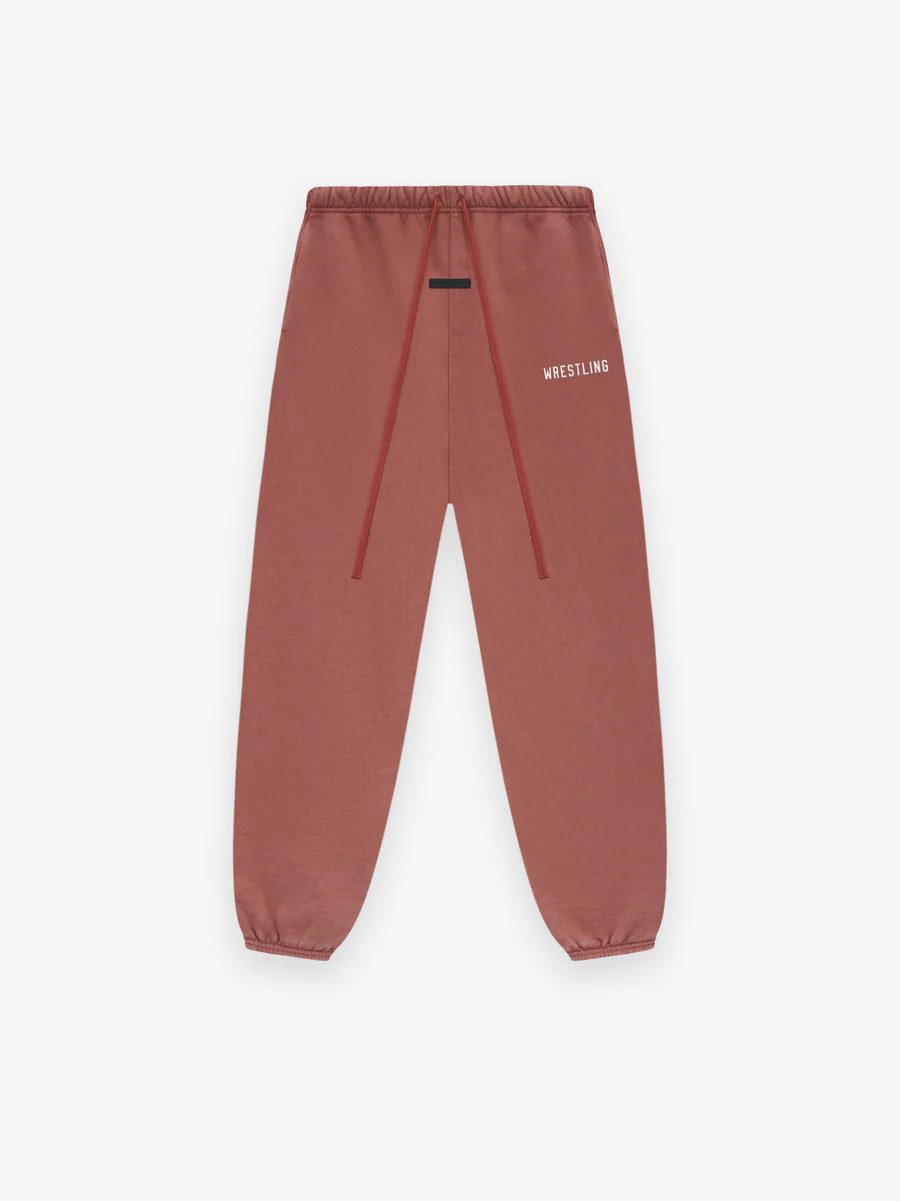Womens Heavy Fleece Red Sweatpant Womens Heavy Fleece Red Sweatpant