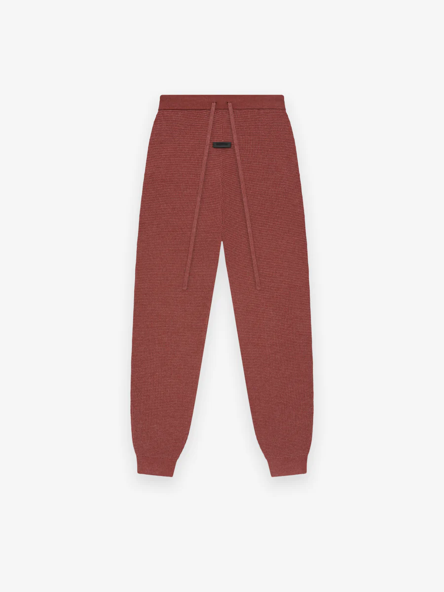 Womens Waffle Fitted Sweatpant Womens Waffle Fitted Sweatpant