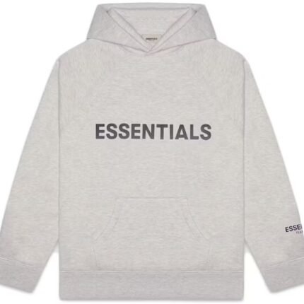 Fear of God Essentials Pullover Hoodie Applique Logo Heather