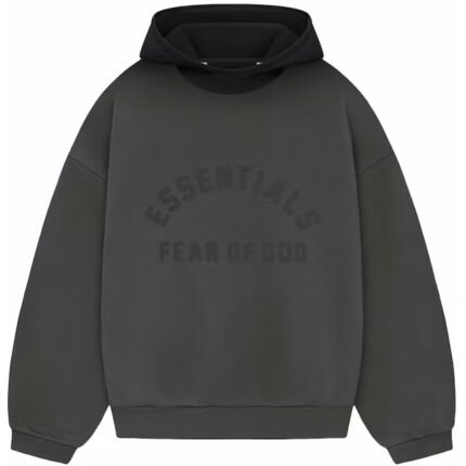 Fear of God Essentials Nylon Fleece Hoodie Ink/Jet Black