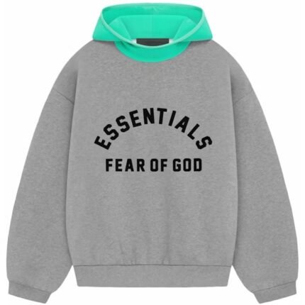 Fear of God Essentials Nylon Fleece Hoodie Dark Heather