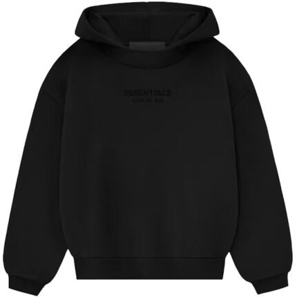 Fear of God Essentials Kids Hoodie (FW23) Jet Black