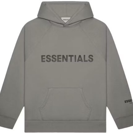 Fear of God Essentials Pullover Hoodie Applique Logo Gray