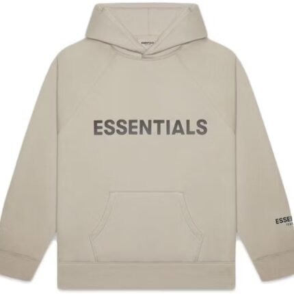 Fear of God Essentials Pullover Hoodie Applique Logo Olive/Khaki