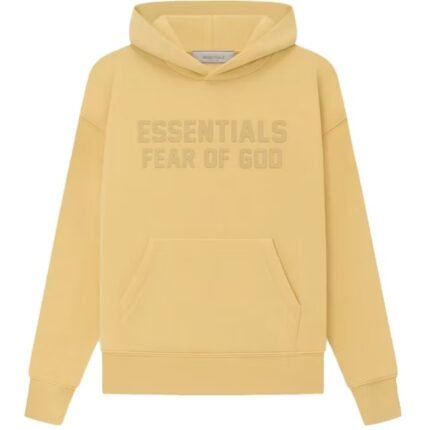 Fear of God Essentials Kids Hoodie Light Tuscan