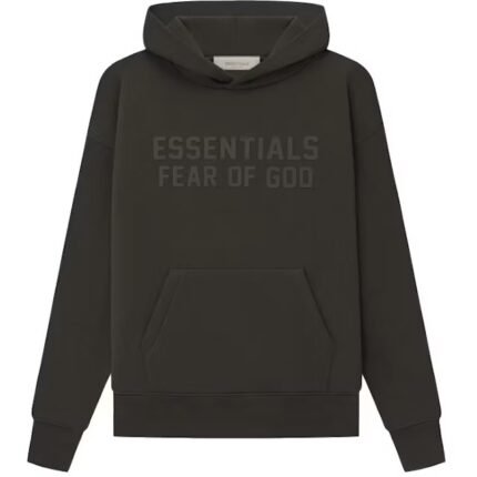 Fear of God Essentials Kids Hoodie Off Black