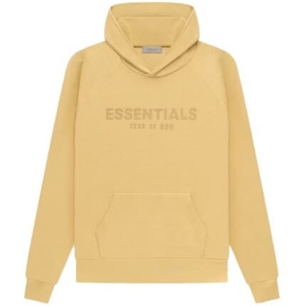 Fear of God Essentials Waffle Raglan Hoodie Light Tuscan