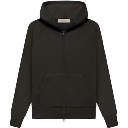 Fear of God Essentials Kid's Fullzip Hoodie Off Black