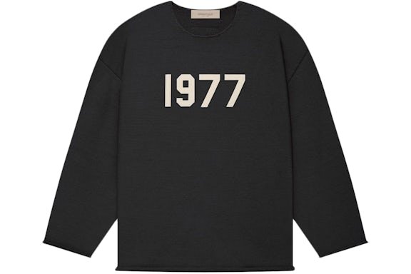 Fear of God Essentials 1977 Raw Edge Sweater Iron Fear of God Essentials 1977 Raw Edge Sweater Iron