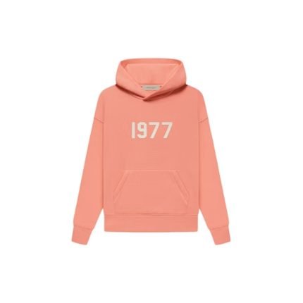 Fear of God Essentials Kids Hoodie Coral