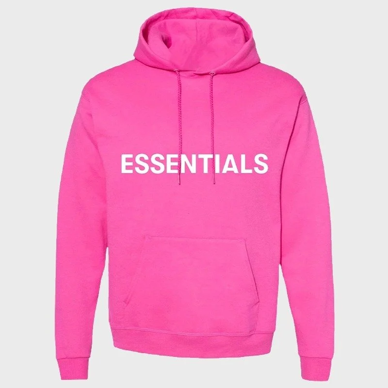 Fear of God Essentials Pink Hoodie Fear of God Essentials Pink Hoodie
