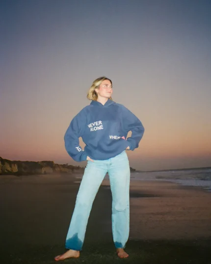 Dandy all my friends oversized lux hoodie in blue